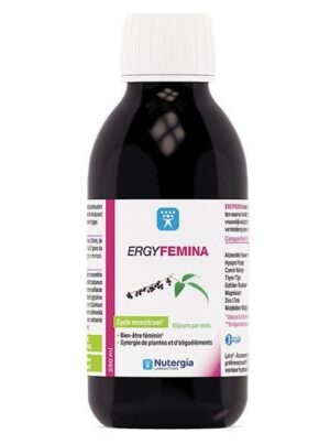 ERGYFEMINA - Cycle menstruel - Bien être féminin, synergie de plantes et d'oligoéléments - 250ml