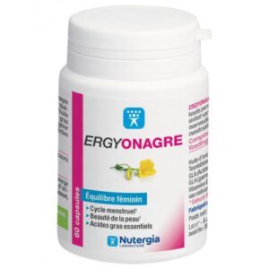 ERGYONAGRE - Équilibre féminin - Cycle menstruel, beauté de la peau, acides gras essentiels - 60 capsules