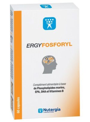 ERGYFOSFORYL - Complément alimentaire à base de phospholipides marins, EPA, DHA et Vitamines B - 60 capsules