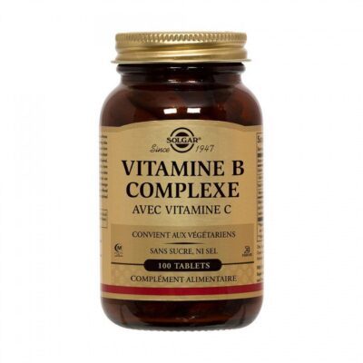 Solgar - Vitamines B complexe (avec vitamine C) - Complément alimentaire - 100 comprimés
