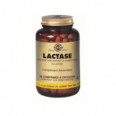 Solgar - Lactase - Enzyme améliorant la digestion - Complément alimentaire - 30 comprimés à croquer