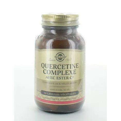 Solgar - Quercetine complexe avec Ester-C - Complément alimentaire - 50 gélules végétales