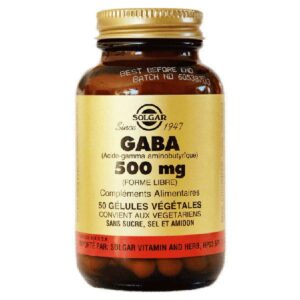 Solgar - GABA - 500mg - Complément alimentaire - 50 gélules végétales
