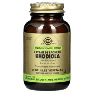 Solgar - Extrait de racide de Rhodiola - Complément alimentaire - 60 gélules végétales