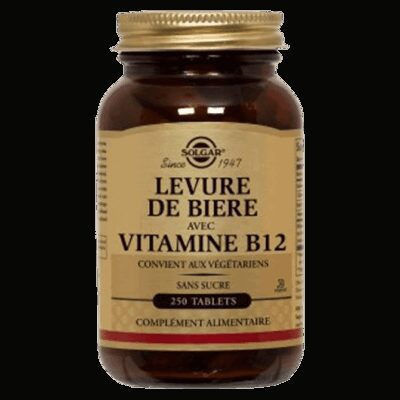 Solgar - Levure de bière avec Vitamine B12 - Complément alimentaire - 250 tablets