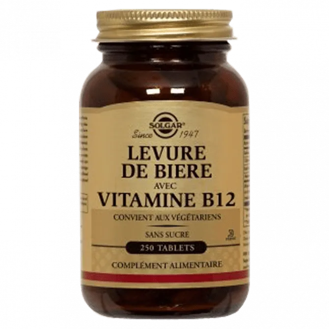 Solgar - Levure de bière avec Vitamine B12 - Complément alimentaire - 250 tablets