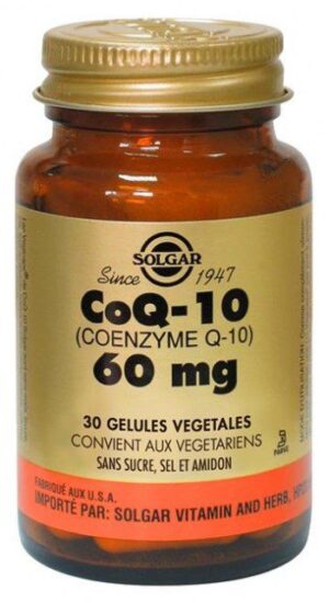 Solgar - CoQ 10 - 60 mg - Complément alimentaire - 30 gélules végétales