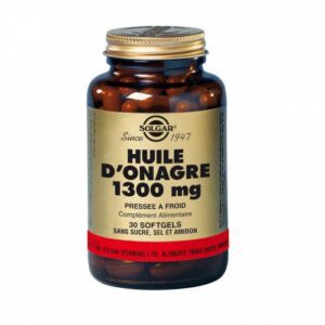 Solgar - Huile d'onagre 1300 mg - Préssée à froid - Complément alimentaire - 30 softgels