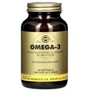Solgar - Omega-3 d'huile concentrée de poissons de mer froide - Complément alimentaire - 60 softgels