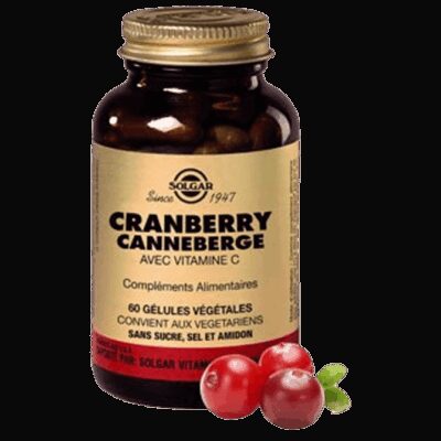 Solgar - Cranberry canneberge avec vitamine C - Complément alimentaire - 60 gélules végétales