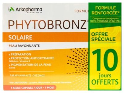 Phytobronz - Solaire - Peau rayonnante - 40 capsules