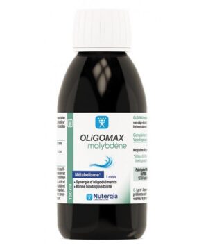 OLIGOMAX Molybdène - Métabolisme - Synergie d'oligoéléments, bonne biodisponibilité - 150ml