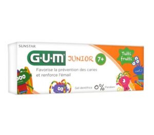GUM Junior - (7+) - Aide à la prévention des caries - Tutti-fruiti - 50ml