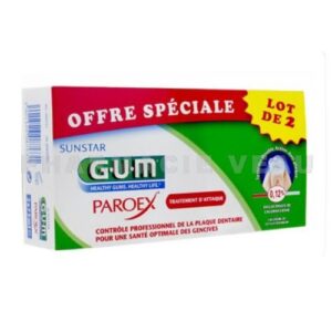 GUM Paroex - Traitement d'attaque - Lot de 2 x 75ml