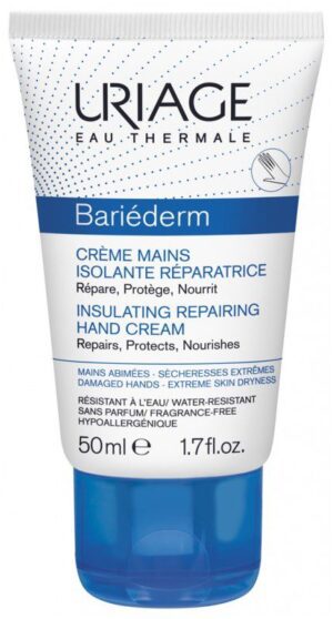 Uriage eau thermale - Bariéderm - Crème mains isolante réparatrice - Répare, protège, nourrit