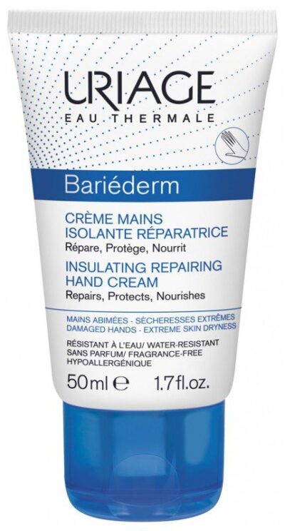 Uriage eau thermale - Bariéderm - Crème mains isolante réparatrice - Répare, protège, nourrit