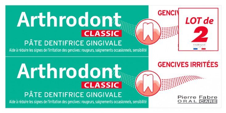Arthrodont - Classic Pâte Dentifrice Gingivale Lot de 2 x 75 ml
