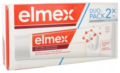 Elmex - Dentifrice Anti-Caries Professional Lot de 2 x 75 ml
