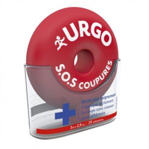 Urgo S.O.S coupures - Bande stop saignement - 3m x 2,5cm - 25 utilisations