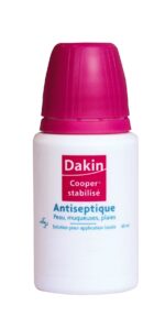 DAKIN - Cooper stabilisé - Antiseptique - Peau, muqueuse, plaies - Solution pour application locale