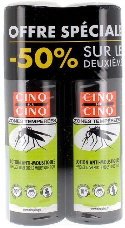 LOT Lotion Anti-Moustiques Zones - 2x100ml