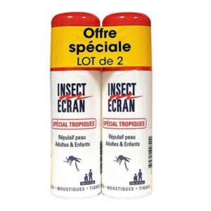 Insect Ecran - Répulsif Peau Spécial Tropiques - Lot de 2 x 75 ml