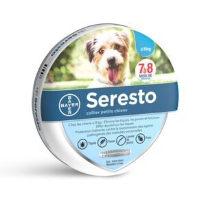 SERESTO - Collier Petits Chiens - Moins de 8kg - 7 à 8 mois de protection