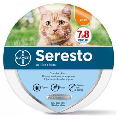 SERESTO - Collier Chats - 7 à 8 mois de protection