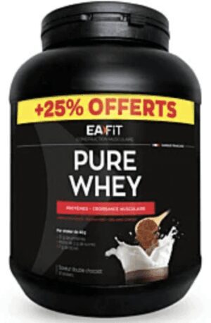 PURE WHEY DOUBLE CHOCOLAT - 750 G + 25 % GRATUITS