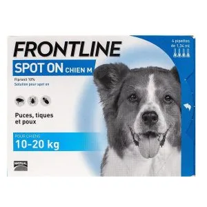 Frontline SPOT-ON pour Chiens M - 4 Pipettes de 1,34ml 1.34ml