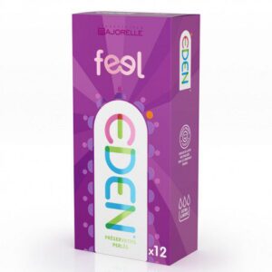EDEN - Préservatifs Feel Perlés - Boite de 12