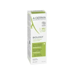 A-DERMA BIOLOGY - Crème Légère Dermatologique Hydratante - 40ml
