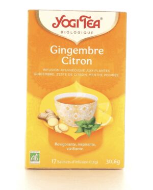 Yogi Tea - Gingembre Citron Bio - 17 Sachets