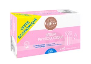 Sérum physiologique Gifrer offre économique unidoses 40 x 5ml