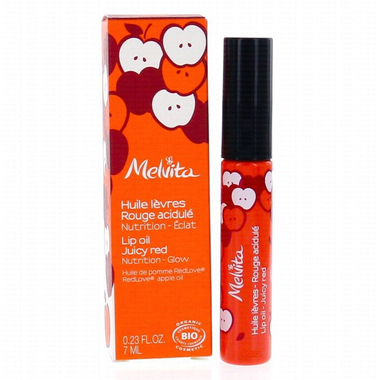 Melvita - Huile lèvres teintée rouge acidulé 7ml