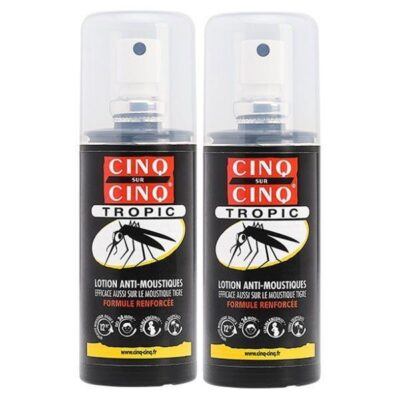 Cinq sur cinq - Tropic lotion anti-moustiques 75mlx2