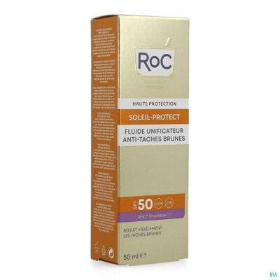 Roc - soleil protect : fluide anti-taches spf50 50ml