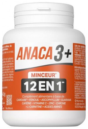 Anaca 3 - 120 Gélules Minceur 12 en 1
