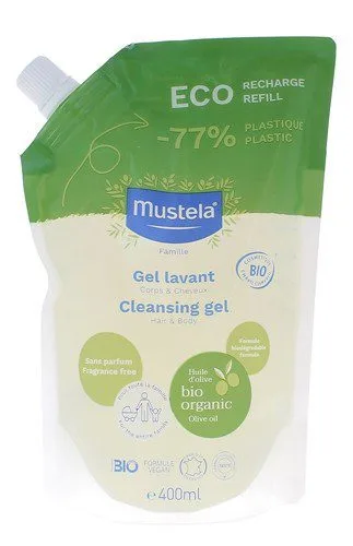 Mustela - Gel lavant corps/cheveux eco recharge 400ml