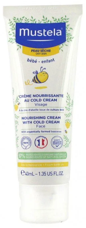 Mustela - Crème nourrissante visage au cold cream 40ml