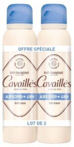 Rogé Cavailles - Lot de 2 spray déodorant absorb+ 48h