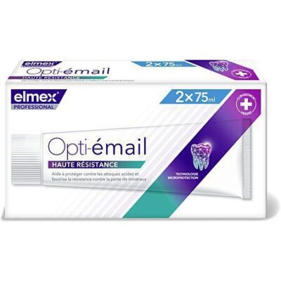 Elmex - Opti-émail dentifrice haute résistance lot de 2x75ml