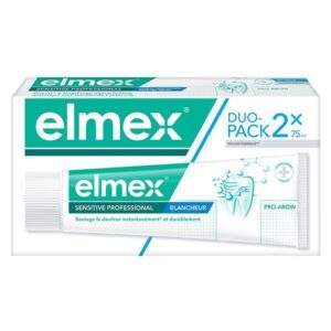 Elmex - Dentifrice sensibilité & blancheur lot de 2x75ml