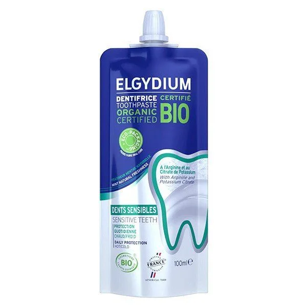 Elgydium - Dentifrice dents sensibles BIO 100ml