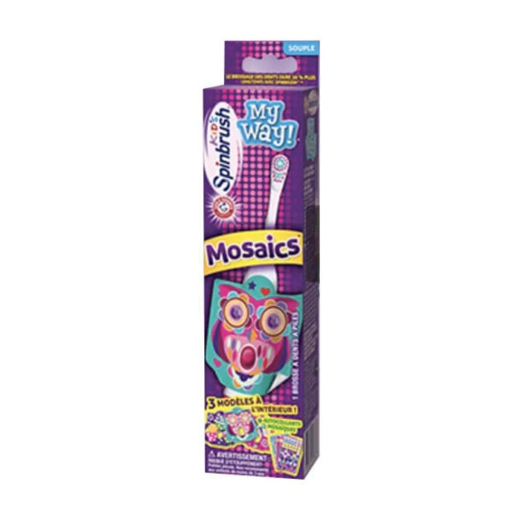 Spinbrush - Brosse à dents à piles mosaics