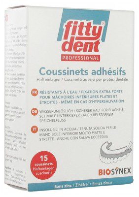 Fittydent - Coussinets auto-adhésifs 15 coussinets
