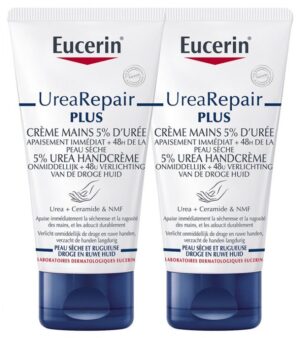 Eucerin - Crème mains 5% d'urée lot de 2x75ml