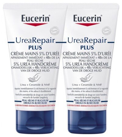 Eucerin - Crème mains 5% d'urée lot de 2x75ml