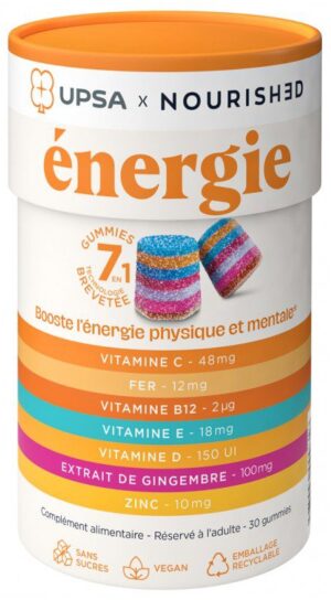 UPSA - Nourished Gummies 7en1 Énergie 30 Gummies de UPSA