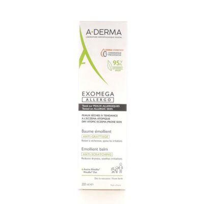 A-derma - Baume émollient EXOMEGA ALLERGO 200ml